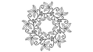 Apple leaf wreath a