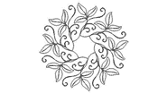 Apple leaf wreath b
